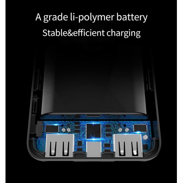 10000mAH Small Size Big Capacity Power Bank with Dual USB Port
