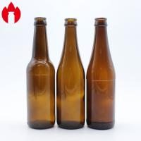 Bouteille en verre de bière ambrée de 330 ml en verre sodocalcique