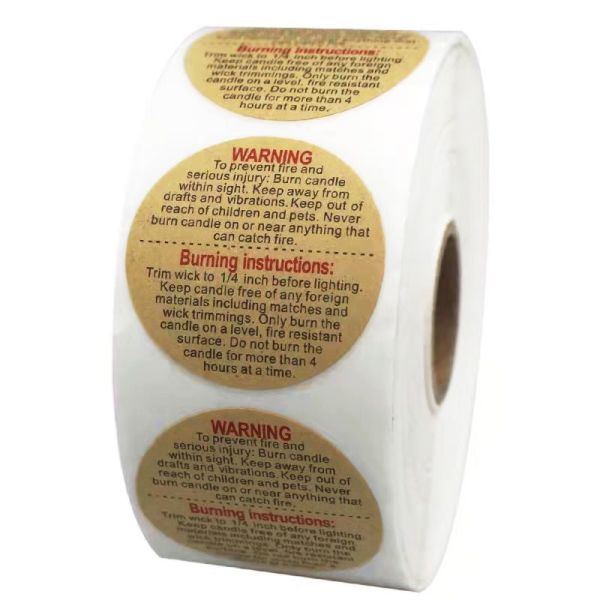 Warning Attention PVC Label Sticker For Shipping Transportation