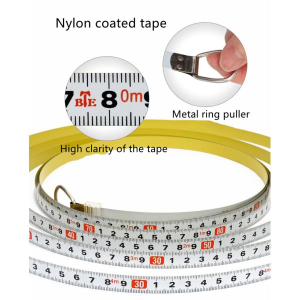 50M métrique uniquement de l'ingénierie de la bande de mesure haute définition avec l'anneau de traction métallique