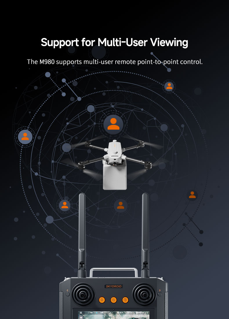 SKYDROID MX980 Folding Multifunctional Logistics Drone Maximum Load Capacity of 5KG High-Precision RTK 8KM Delivery Drone