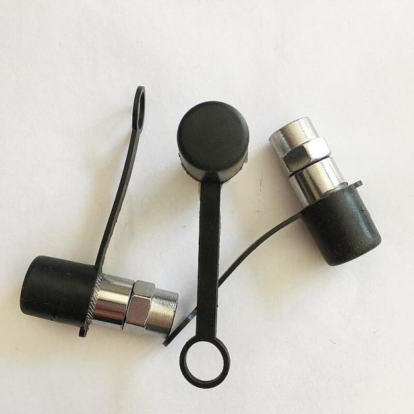 Black Plastic Grease Pump Nozzle Dust Cap Button Head Grease Coupler