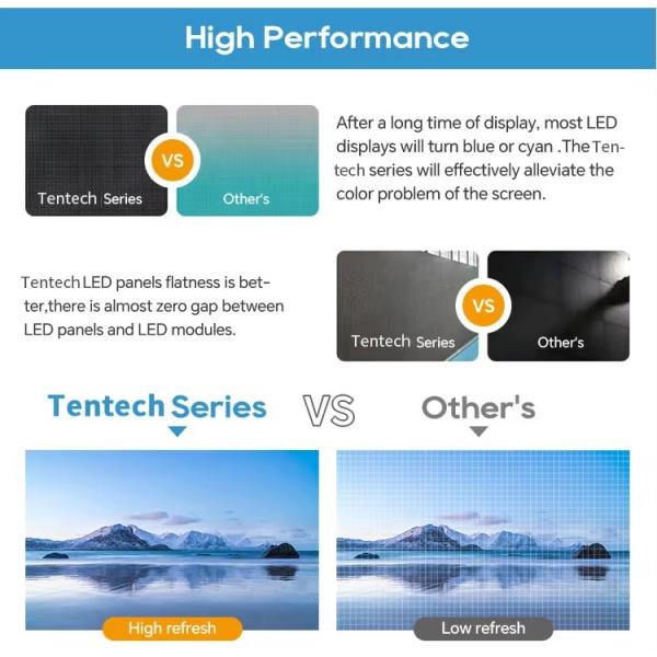 Indoor Rental Uhd P1.923 Led Display Rgb Led Billboard 246x246mm Module Size