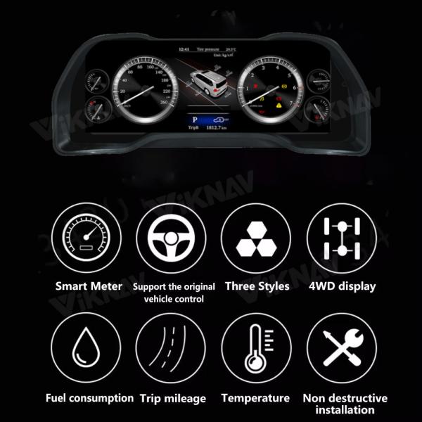 2014-2019 Toyota 4runner Инструментальный кластер Цифровой габарит скоростного счетчика Дисплей