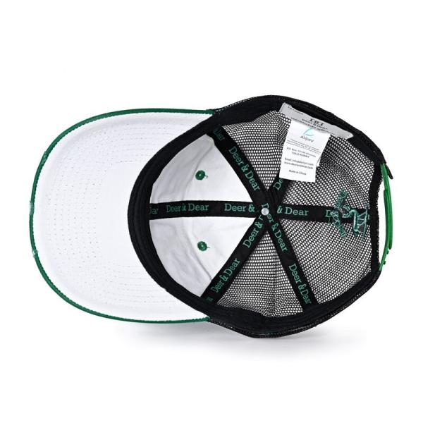 ODM 5 Panel New Era Camo Trucker Hat 58cm Embroidered Logo Caps