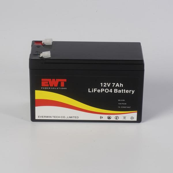 Armazenamento de energia Bateria de lítio Lifepo4 12V 7AH