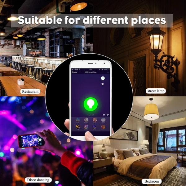 80lm/w Lamp Luminous Efficiency Tuya Application Control Smart LED Bulb with Wi-Fi
