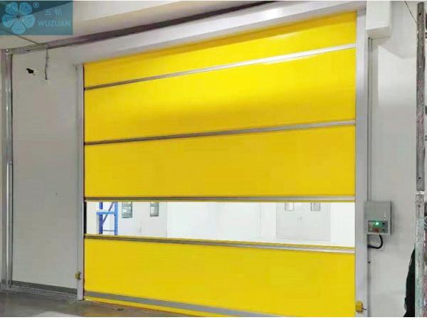                  Industry Warehouse PVC Plastic Fabric Curtain Clean Room High Quality Electric Fast Acting PVC High Speed Roller Door             