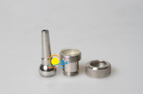 Single Jet Water Fountain Nozzles Stainless Steel DN20 / DN80 Connection