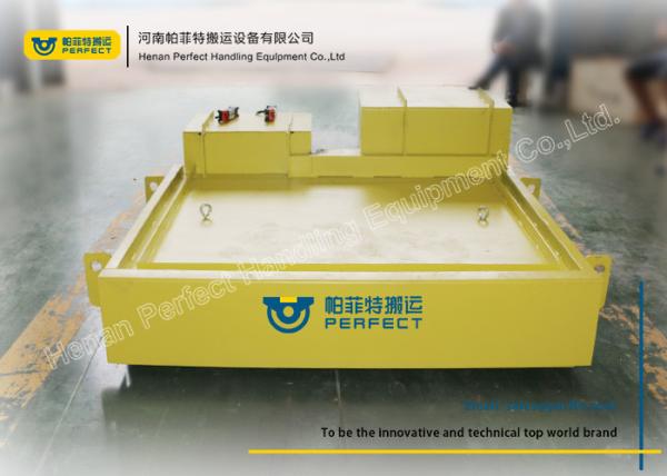 Steel Coil Transfer Trolley / Electric Transport Cart With 25 Ton Loading Capacity