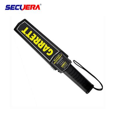 Detector de metais à mão da operação ultra sensível do botão da varinha uma do detector de metais da alta segurança para o sistema de ensino
