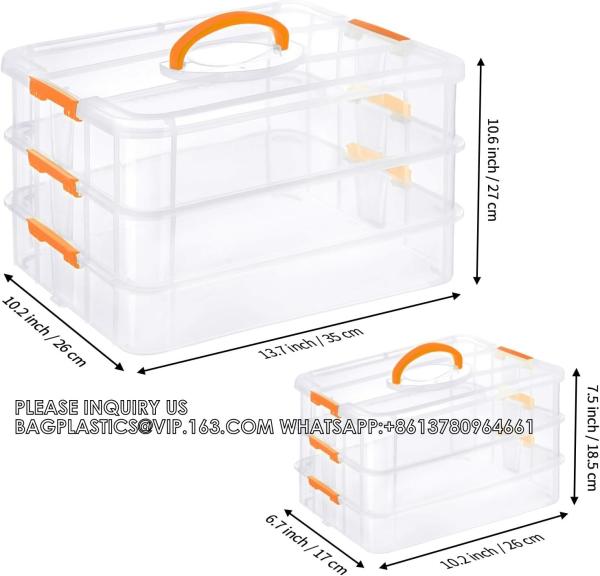 Craft Organizer Storage Box For Organizing Craft, Stationery, Sewing, Art Craft, Jewelry And Beauty Supplies