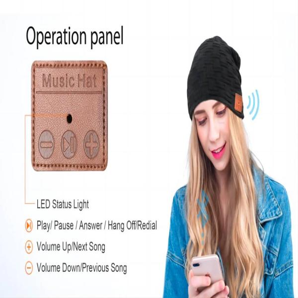 Viview Music Hat with bluetooth bluetooth speaker Adjustable vioce hat stocking stuffers gifts for Women Men Teenage