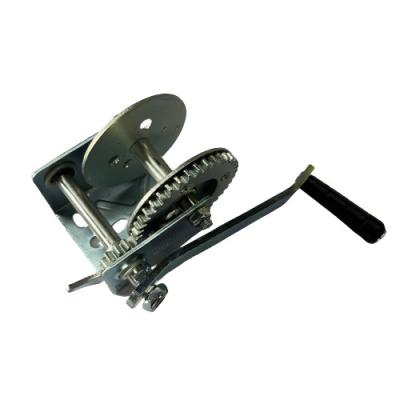 Heavy Duty Manual Marine Trailer Hand Winch Zinc Plated Finish 600lbs
