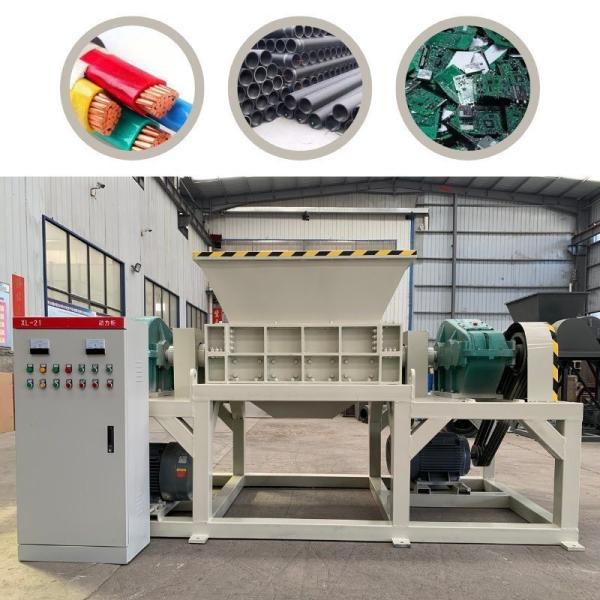 Full Automatic Thick Plastic Plate Duroplasts Two-Axis Crusher Shredder 2300*1000*1600mm