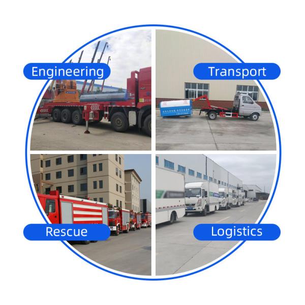 Heavy Duty Hook Lift System Roll Off Trucks FMCSA Compliant Transport Equipment