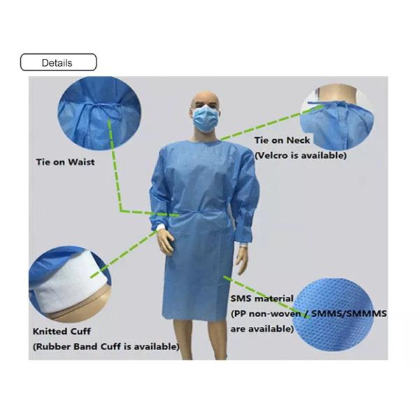 Customized Size Durable Non-Toxic Nonwoven M Disposable Isolation Gowns