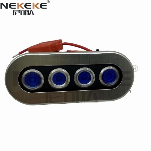 IP65 Waterproof Marine Rocker Switch Panel , Boat Switch Panel With USB Charger