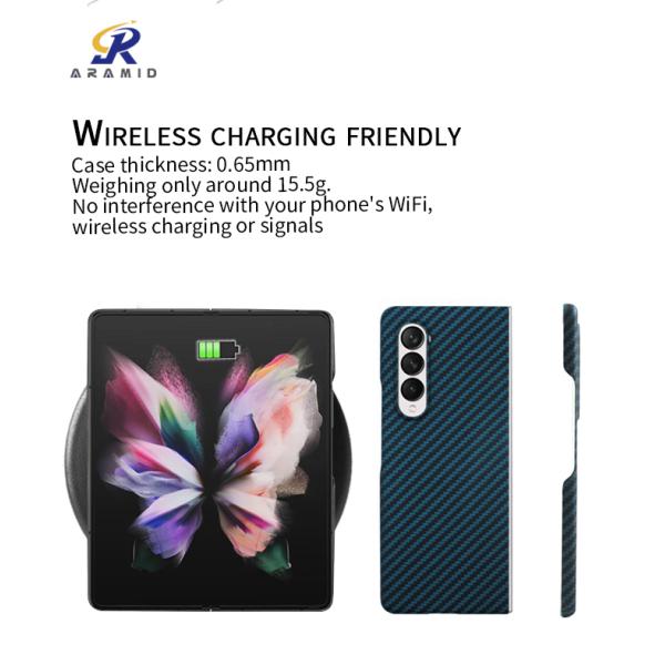 Супер осветите - голубой случай телефона волокна Aramid на створка 3 Samsung z