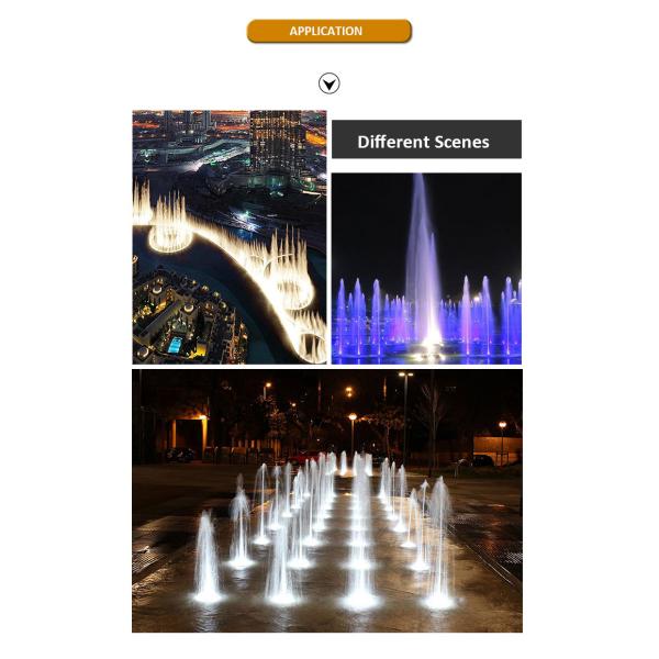OEM ODM DMX Управление RGB светодиодный фонтанный свет IP68 водонепроницаемый 6 * 2W 6 * 3W RGB светодиодный цвет с U-типом скобкой