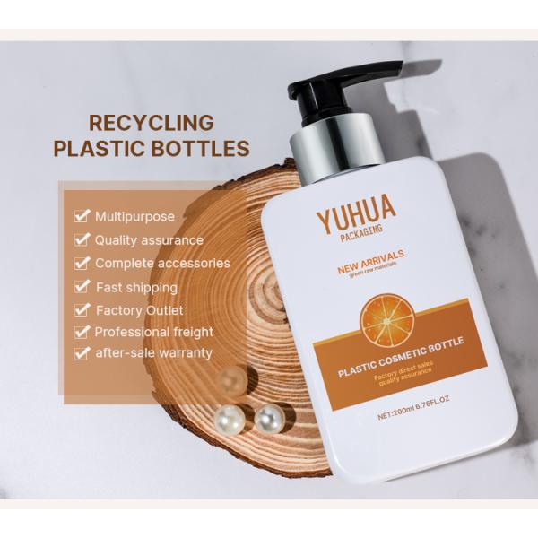 bouteille rectangulaire de l'ANIMAL FAMILIER 200ml avec la couleur adaptée aux besoins du client par pompe de lotion