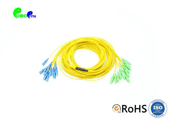 Customized SC APC - SC UPC Fiber Optic Patch Cables Single Mode Breakout 2.0mm SM LSZH