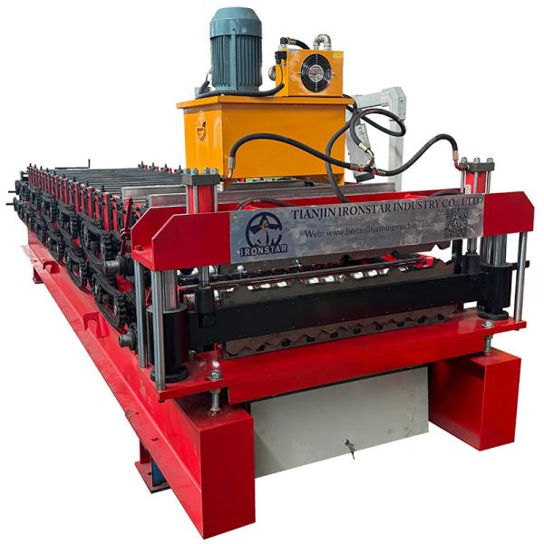 “Bolivia Market Double Layer Roll Forming Machine Produce 840 Trapezoidal Roof Sheet and 836 Corrugated Roof Tile Metal Roof Panel Machine”