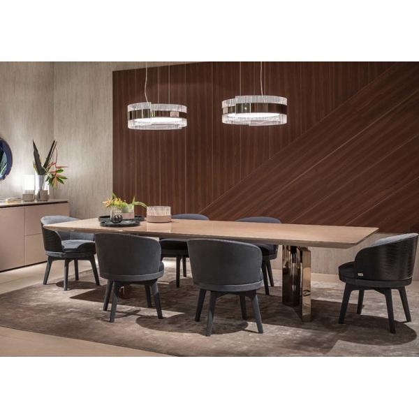 Мебель столовой таблицы столешницы ноги нержавеющей стали современная мраморная