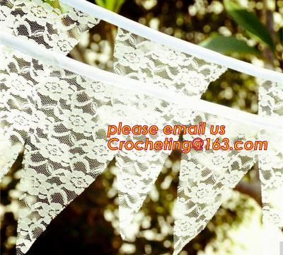 Photo booth burlap banner wedding burlap lace banner, lace bunting banner vintage, rustic wedding banner