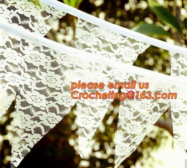 Photo booth burlap banner wedding burlap lace banner, lace bunting banner vintage, rustic wedding banner