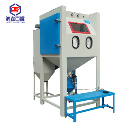High Pressure Manual Sandblasting Machine with Turntable Cart