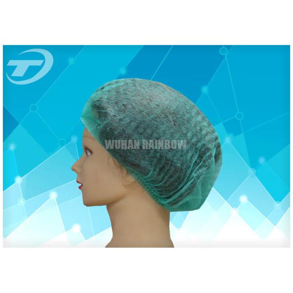 Hospital Nursing PP Disposable Mob Cap / Clip Bouffant Surgical Caps