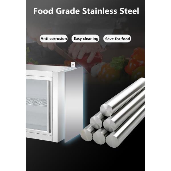 180W Stainless Steel Kitchen Fridge Freezer 140L Anticorrosive Wall Mounted