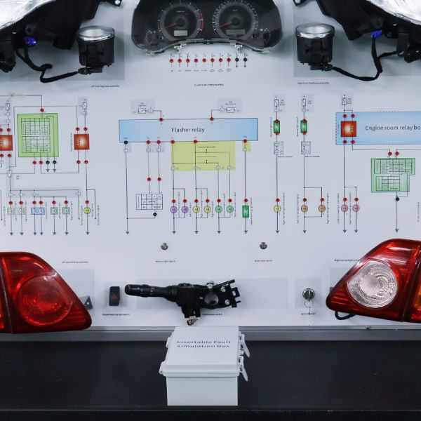 Automotive Training Equipment Electrical Lighting System Trainer Board for School Teaching Use