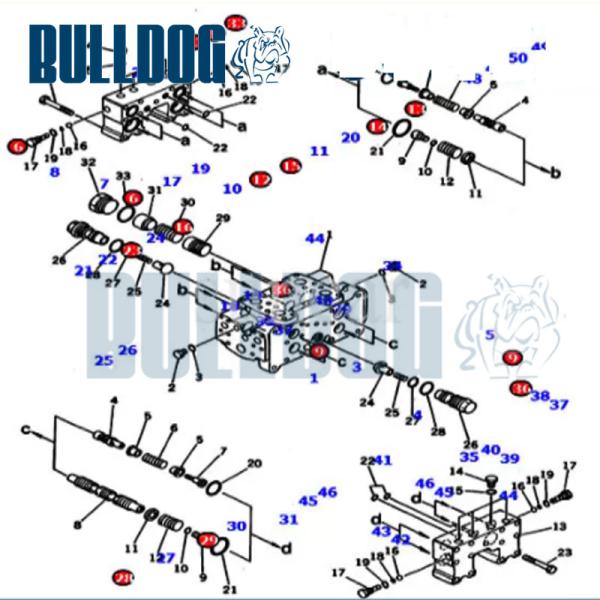 707-99-74060 Hydraulic Cylinder Rebuild Kits D375A-5D Dozer Komatsu Service Kit