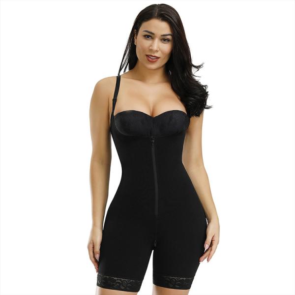 HEXIN High Elastic Zipper Butt Lifter Tummy Control Shapewear for Women Regular Size
