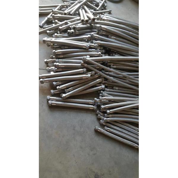 Stainless Steel Metal Hose , Stainless Steel Flex Hose Customized Length With Flange