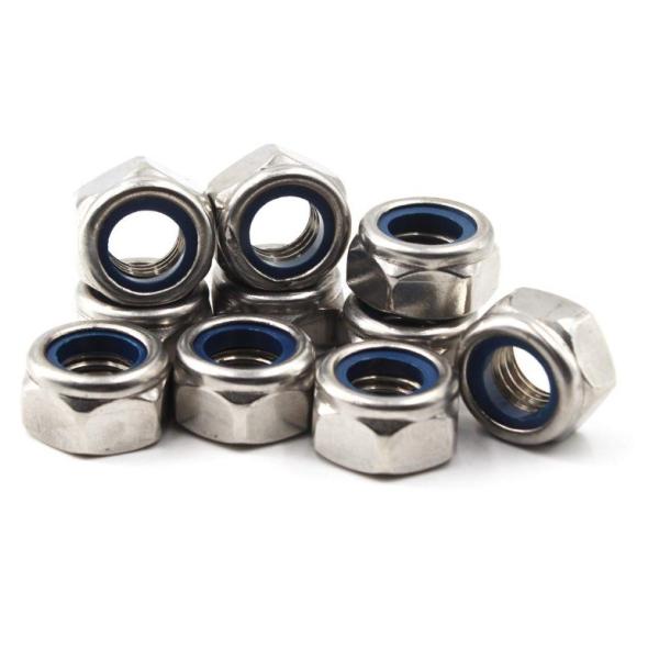 304 Stainless Steel Metric Hex Lock Nut M5 Nylon Insert for DIN Standard and Imperial Inch Measurement System