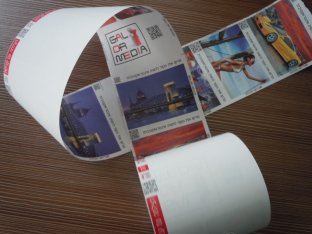 Blue High brightness Thermal Printing Paper with printing