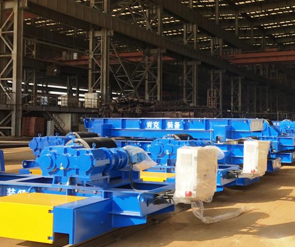 300t Hydraulic Tank Rotator Manufacturers Motorized Wheel Monopile Production Fit-up Rotator