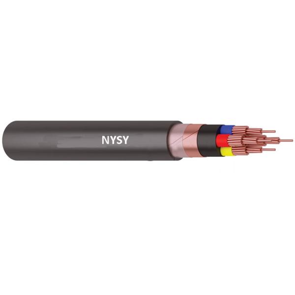 NYSY Class 1 Low Voltage Cable PVC Insulated Copper Tape Screen For Sub Station