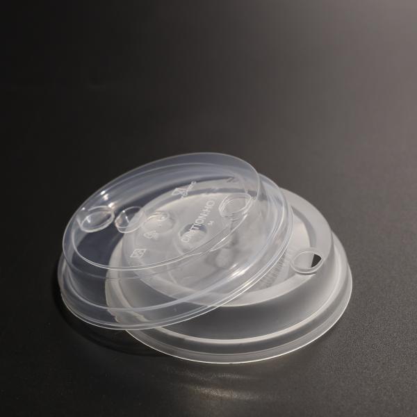 Copas de plástico flexíveis e descartáveis, à prova de vazamento, transparentes para copos de plástico e de papel
