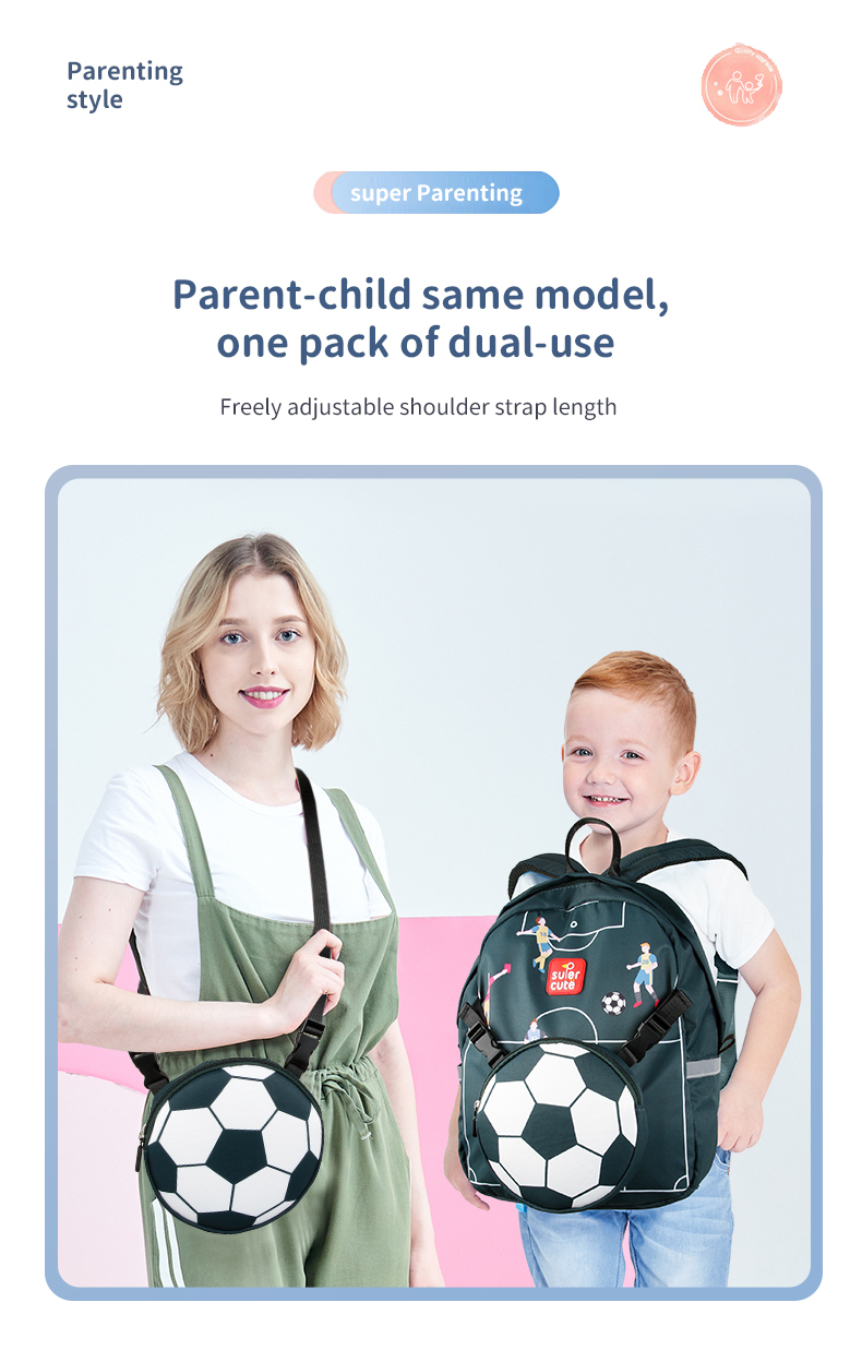 Supercute  2 In 1 Shoulder Bag Backpack Back To School Backpack Set For Girl Boys