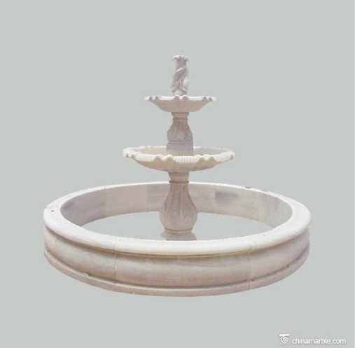 3 tier outdoor garden marble water fountain stone pool
