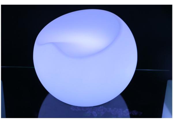 Illuminated Led Light Furniture Apple Shape Chair Cocktail Full Color Changing