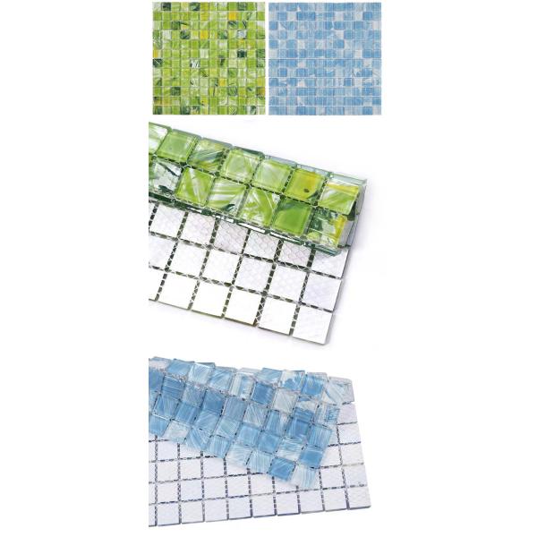 300х300мм кристаллические стеклянные мозаичные плитки для балкона кухня ванная комната стена бассейн плитки