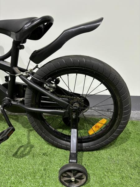 Children Big Fat 4 Wheel Yellow Sporty Kids Bike With Training Wheel