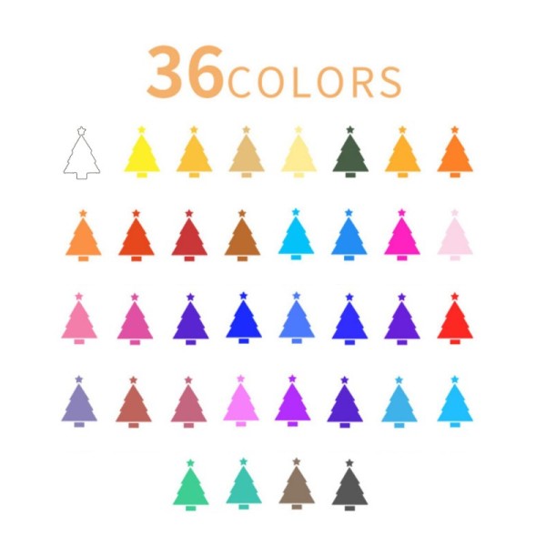 Hot selling multi-color OEM 36pcs water-based solid transparent watercolor painting set for kids drawing