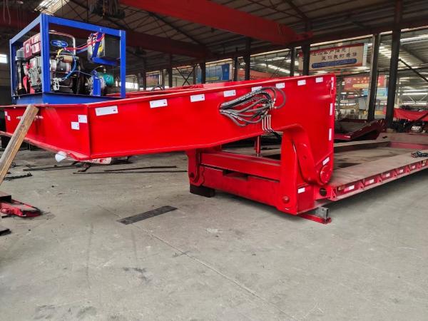 Detachable Gooseneck Low Flatbed Semi Trailer with and ABS Anti-lock Braking System