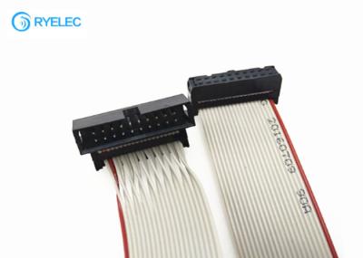Homem liso flexível eletrônico do passo do cabo 2.54mm de Ribbob ao conector fêmea de IDC